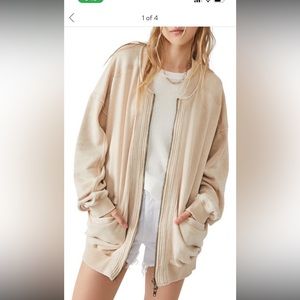 NWT Free People Robby Cotyon Bomber Jacket Nomadic Desert